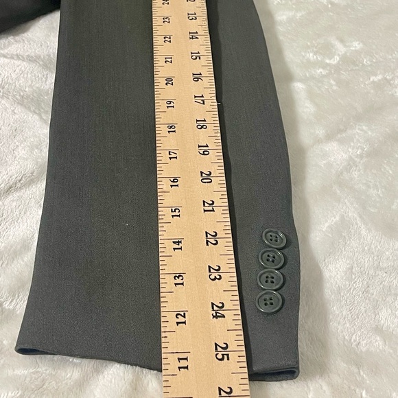 JONES NEW YORK Vtg Mens Gray Golden Fil Wool Suit Jacket 42L USA Career Blazer - Picture 6 of 13